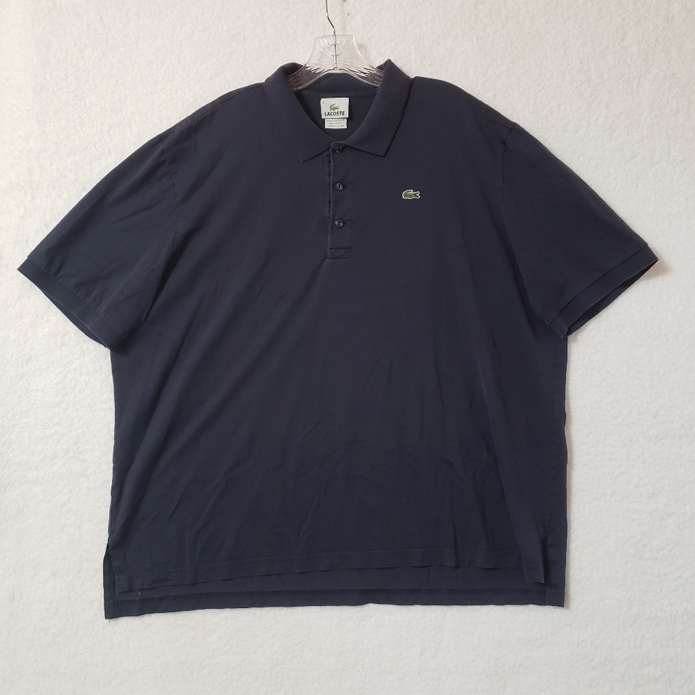 Lacoste casual polo shirt navy blue mens big and tall size 8 3XL